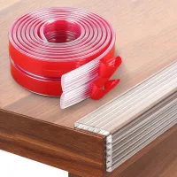 Protector De Esquinas Para Bebés, 2 M De Largo (5 Cm De Ancho), Protector De Esquinas Para Muebles, Cojín De Seguridad Transparente Para Esquinas Afiladas De Mesas Y Muebles.