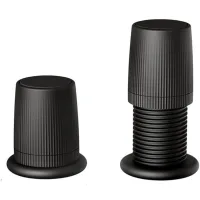 Juego De 2 Deslizadores Ajustables Para Patas De Muebles, De 76 A 125 Mm, Antideslizantes, Para Sofás, Mesas Y Sillas De Oficina (negro).