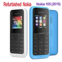 Nokia 105 Original Desbloqueado Refurbished (2015)  Teléfono móvil con SIM única/Doble SIM RM-1133 Simple Set