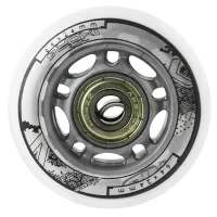 Juego De Ruedas De Pu Blancas 64x24 82a Y Rodamientos Abec 7 211776565 211776565 211776565 211776565 211776565 211776565