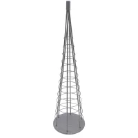 Rbol Decorativo De Navidad De Metal Para Personalizar Decoración De Interior 115 Cm Plateado 04000900