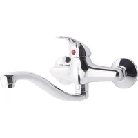 Grifo De Lavabo Perfexim Irys Cromo Cabeza 35 Mm Caño 22 Cm