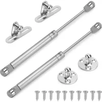 Resorte De Gas, 2 Resortes Hidráulicos, Amortiguadores De Gas Para Muebles De 60 N/6 Kg, Bisagras De Resorte Para Cofres De Juguetes, Bisagras Amortiguadoras Para Puertas De Armarios Y Muebles De Coci