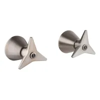 Par De Grifos Empotrados Con Conexiones 1/2"g En Acero Inoxidable Cepillado Color Pvd Mamoli Gio Ponti 25120000002f  Pvd Acero