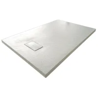 Idralite - Plato De Ducha Blanco Efecto Piedra Mod. Strong 90x180 Cm