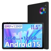 Tablet KOTSREN, Octa-core, 30gb Ram, 128gb, 2k 2000x1200 11.5", 8400mah, Android 15 – Negro