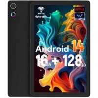 Tablet Kotsren Octa Core, 16gb Ram, 128gb, 10,4'' - 26,41 Cm, Avec Sac D'ordinateur Gris, Android 14 - Noir