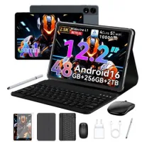 Tablet Besttab T60 12.2"fhd 12gb/256gb 4g 10000mah Android 16 Gemini Ai Con Teclado Gris
