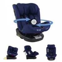 Silla De Coche Mobiclinic Infantil Isofix I-size R129 Giro 360º Reclinable 40-150 Cm Hasta 12 Años Y 36 Kg Top Tether Ajustable Azul Pandafix