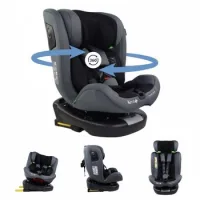 Silla De Coche Mobiclinic Infantil Isofix I-size R129 Giro 360º Reclinable 40-150 Cm Hasta 12 Años Y 36 Kg Top Tether Ajustable Negro Pandafix