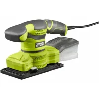 Ryobi - Lijadora Vibrante 1/3 De Hoja 200 W - 12 000 Oscilaciones/min - Sistema De Aspiración - Recolector + 20 Abrasivos - Rss200-ga20