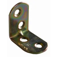 Fplus Angulo Bicromatado  80 Mm , Ángulo De Refuerzo Con Canto Redondo.  caracaterísticas:  medida:	80 X 19 X 2 Mm material:	acero acabado:	bicromatado