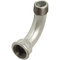 Codo De Hierro Fundido Galvanizado De 90 Grados 1 1/4 Gz Gw