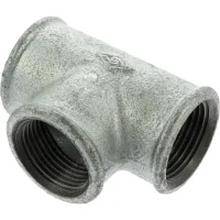 Conector En T De Hierro Fundido Galvanizado, Triple, 3x1 Pulgada