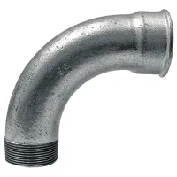 Codo De Hierro Fundido Galvanizado De 90 Grados, 1 Pulgada, Gz Gw