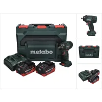 Metabo Ssw 18 Ltx 300 Bl Llave De Impacto Sin Cable 18 V 300 Nm 1/2" Sin Escobillas + 2x Batería Recargable 8,0 Ah + Cargador + Metabox