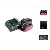 Metabo Set Básico De Batería 18v Con 2x Batería Lihd 8.0ah ( 625369000 ) + Cargador Asc 145 ( 627378000 )