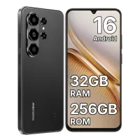 Smartphone Blackview Wave 10 Android 16, Smartphone de 32 GB de RAM + 256 GB de ROM 5000 mAh, Pantalla HD+ de 6.88  120 Hz, Cámara de 32MP+13MP, Tres Ranuras para Tarjeta/Huella Dactilar