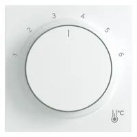 Busch-jaeger Placa Central Con Impresión Escala 1 … 6 Para Termostato De Ambiente Mando Giratorio Blanco Estudio - Busch-art Linear® (1794 R-44g), 2cka001710a4207