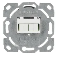 Busch-jaeger Caja De Conexión De Fibra Óptica Conector Lc-quad Diseño Recto 4 Vías Plata (0244/42), 2cka000230a0486