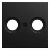 Busch-jaeger Placa Central Tv / Sat 2 Vías Negro Mate - Busch-balance® Si (2531-915), 2cka001724a4463
