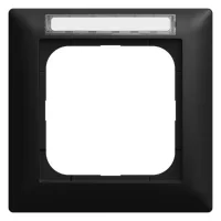 Busch-jaeger Marco Embellecedor Con Ventana De Visualización 1 Vía Negro Mate - Busch-balance® Si (1721 Ns-915), 2cka001754a4937