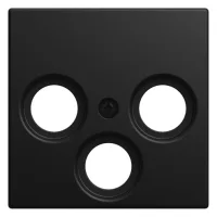 Busch-jaeger Placa Central Tv / Sat 3 Elementos Negro Mate - Busch-balance® Si (1743-03-915), 2cka001724a4460