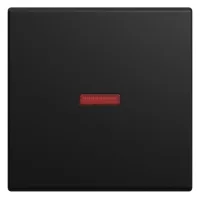 Busch-jaeger Tecla Con Pequeña Calota Roja Simple Negro Mate - Busch-balance® Si (1789-915), 2cka001731a4037
