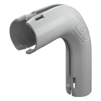 Obo Bettermann Codo Quick-pipe 90° M16 Polipropileno Gris Claro Ral 7035, 2154052