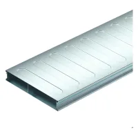 Obo Bettermann Canal De Suelo, 2 Partes 2 Vías 2000x250x38 Acero Cincado, 7400267