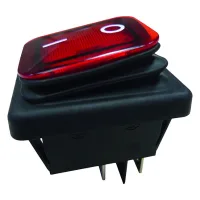 Bachmann Interruptor Basculante Ne/ro Serie 3627 Interruptor,con Luz,2 Polos, 924.178