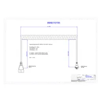 Bachmann Cable En Espiral H05vv-f 3g1,5mm² L:0,5m Sw Cee7/7, Bm0010705