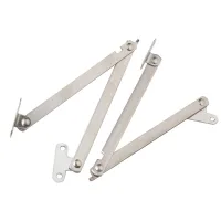 Lot De 2 Charnières Pliantes Entièrement En Métal Avec Blocage, Ferrure À Rabat À 180°, Limiteur D'Ouverture De Porte, Charnières De Support De Couvercle Pour Meubles, Portes, Support De
