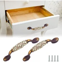 2 Piezas De Tiradores Vintage Para Muebles, En Aleación De Zinc, Tirador Vintage Para Cocina, Tirador Para Cajón De Baño, Tirador Vintage Para Cajón, Tirador Para Cajón De Cocina