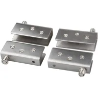 Paquete De 4 Bisagras Para Puertas De Cristal, Bisagra Pivotante De 90°, Sin Necesidad De Taladrar, De Acero Inoxidable, Aptas Para Cristales De 8-10 Mm.