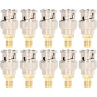 Kit De Conversión De Instrumentos, 10 Piezas, Adaptador Coaxial Rf, Conector Sma Hembra A Bnc Macho -crezuo