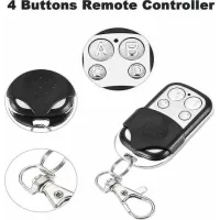 Set Of 3 Universal Remote Controls For Automatic Doors, Frequency 433mhz, Fixed Code, 4 Buttons, For Up To 4 Doors.