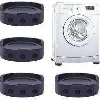 Juego De 4 Almohadillas Amortiguadoras Para Patas De Lavadoras, Bases De Refrigeradores, Alfombrillas De Goma Antideslizantes Y Elevadores De Muebles.