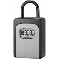 Green Mobility-key Safe Box Avec Dust Cover Pas Besoin D'Installer 4 Chiffres Combinaison Mot De Passe Cle De Stockage Boite Cle Padlock Case Code Reprogrammable Exterieur Portecles