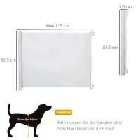 Barrera De Seguridad Para Escaleras De 115 Cm, Puerta De Seguridad Para Perros, Puerta De Seguridad Para Puertas, Separador De Seguridad Blanco.