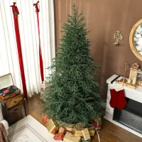 Árbol De Navidad De Abeto De 2,13 M (7 Pies) Con Puntas Densas Y Realistas, Fácil De Armar - Verde