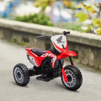 Moto De Cross Eléctrica De 3 Ruedas Honda Crf450rl Con Licencia Oficial Para Niños, Con Bocina, Fabricada En Pp Y Metal, 71 X 40,5 X 43,5 Cm, Color Rojo.