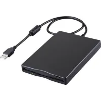 Lecteur De Disquette Usb Externe Portable Fdd 1,44 Mo 3,5 Pouces, Lecteur Disquettes Carte Externe Amovible Pc Et Mac, Compatible Ordinateurs Portables Windows 11/10/7/8/xp/vista, Plug And Play (noir)