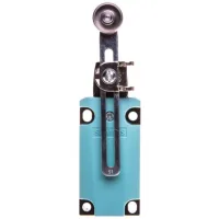 Interruptor De Límite 1no 1nc De Acción Rápida, Metálico, Palanca Oscilante De 40 Mm, Ajustable De 100 Mm Con Rodillo, Plástico De 19 Mm, Ip67, Sirius 3se5112-0ch51