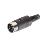 Velleman - Conector Din 8 Contactos - Macho - Negro
