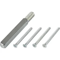 Geos Fh Stift 9mm- U. Schraubenset Für Wechselgarnituren, 37 - 42 Mm, Verzinkt, Din 18 273, 1 Beutel | Grundmann Wg | Zubehör Beschläge Türen