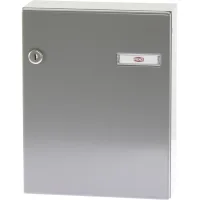 Renz Tür-durchwurfbriefkasten Serie 17, 260 X 330 X 100 Mm, Stahl Ral 9007
