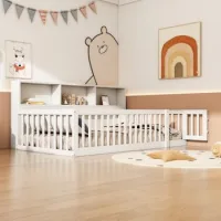 Sofá Cama De Día 90x200 Cm Con Almacenaje, Madera De Pino, Blanco