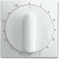 Busch-jaeger 1770-914-103 Zentralscheibe, Mit Drehknopf, Mit Aufdruck, Busch-balance Si, Alpinweiss 2cka001753a0263