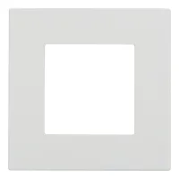 Ledkia - Marco Pc 1 Módulo Modern Blanco Para Interruptor Modern Táctil